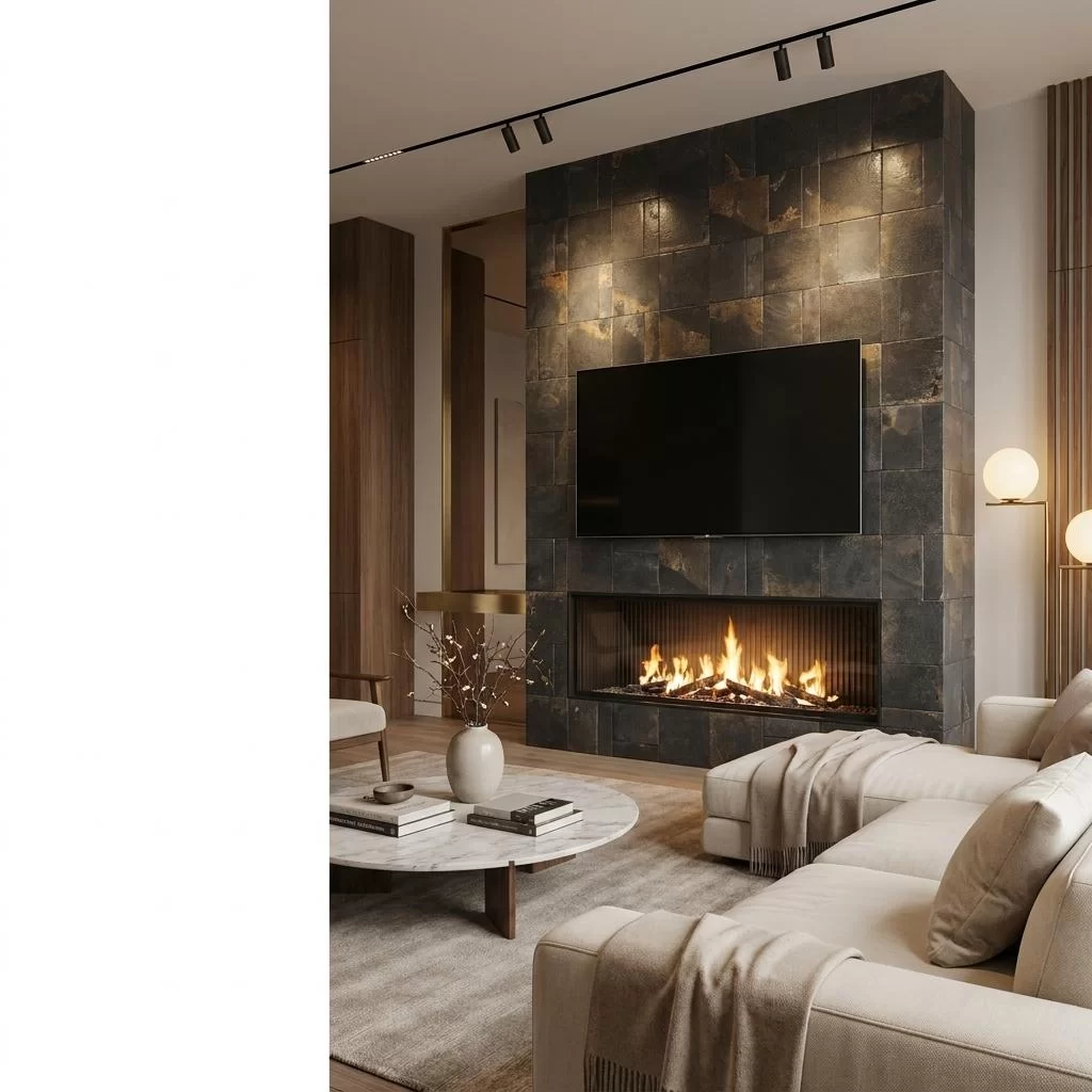 Metallic-Finish Oxidized Porcelain Tiles Gain Popularity in Modern Architecture