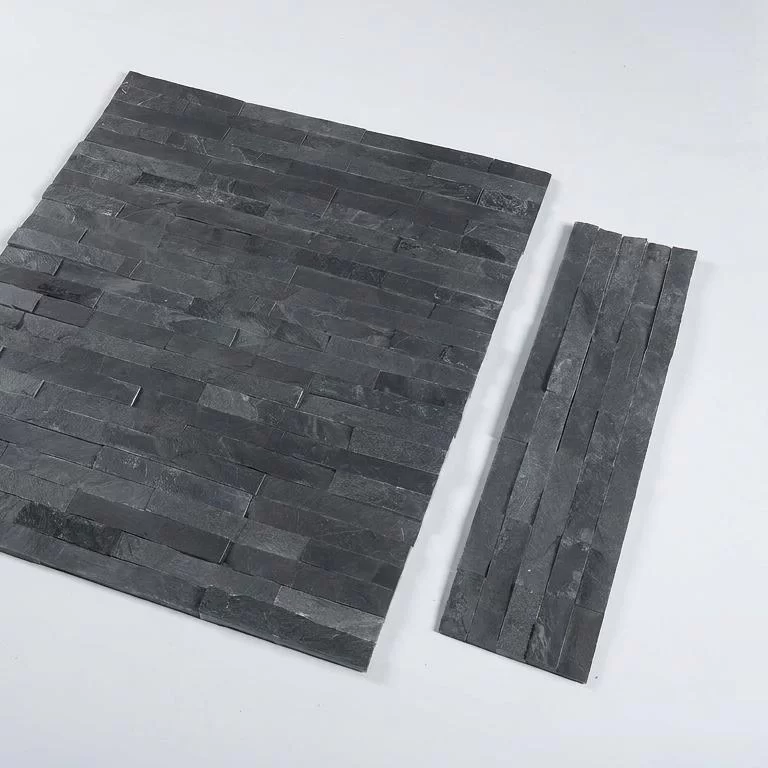 Premium Charcoal Black Slate Ledger Stone