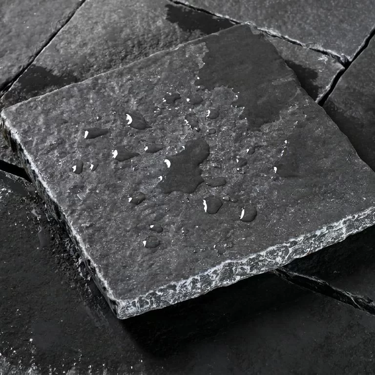 Premium Natural Black Slate Stone Pavers