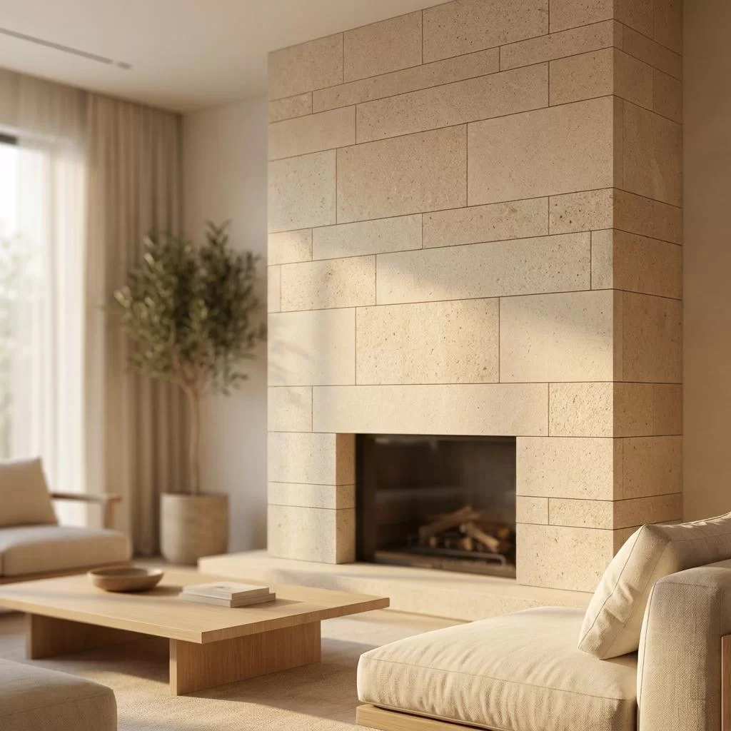 Premium Natural Beige Stone Brick Pavers