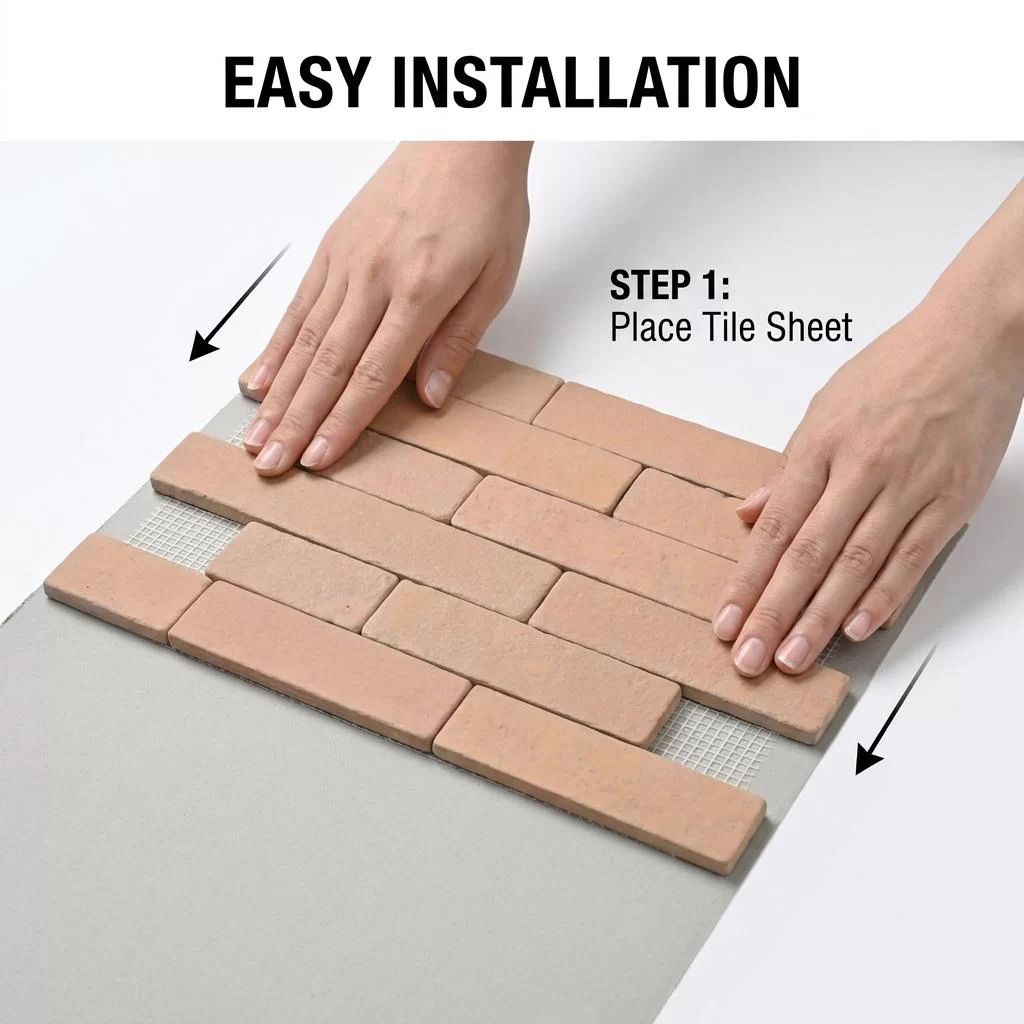 Artisan Natural Travertine Subway Backsplash Tile