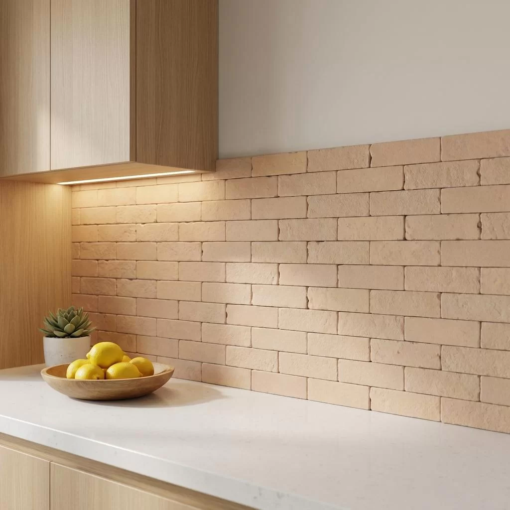 Artisan Natural Travertine Subway Backsplash Tile
