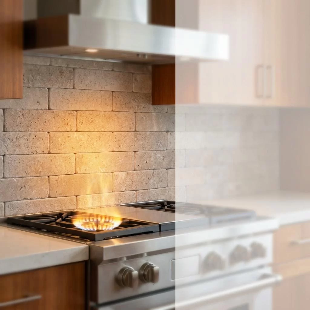 Premium Tumbled Travertine Subway Mosaic Tiles