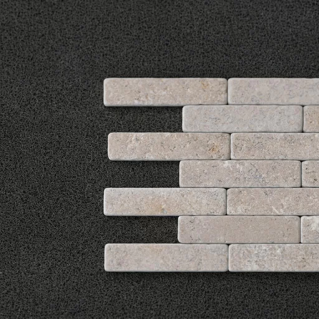 Premium Tumbled Travertine Subway Mosaic Tiles