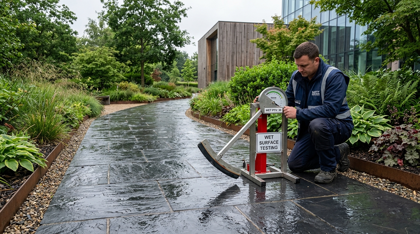 Outdoor Slate Paving Slip Resistance