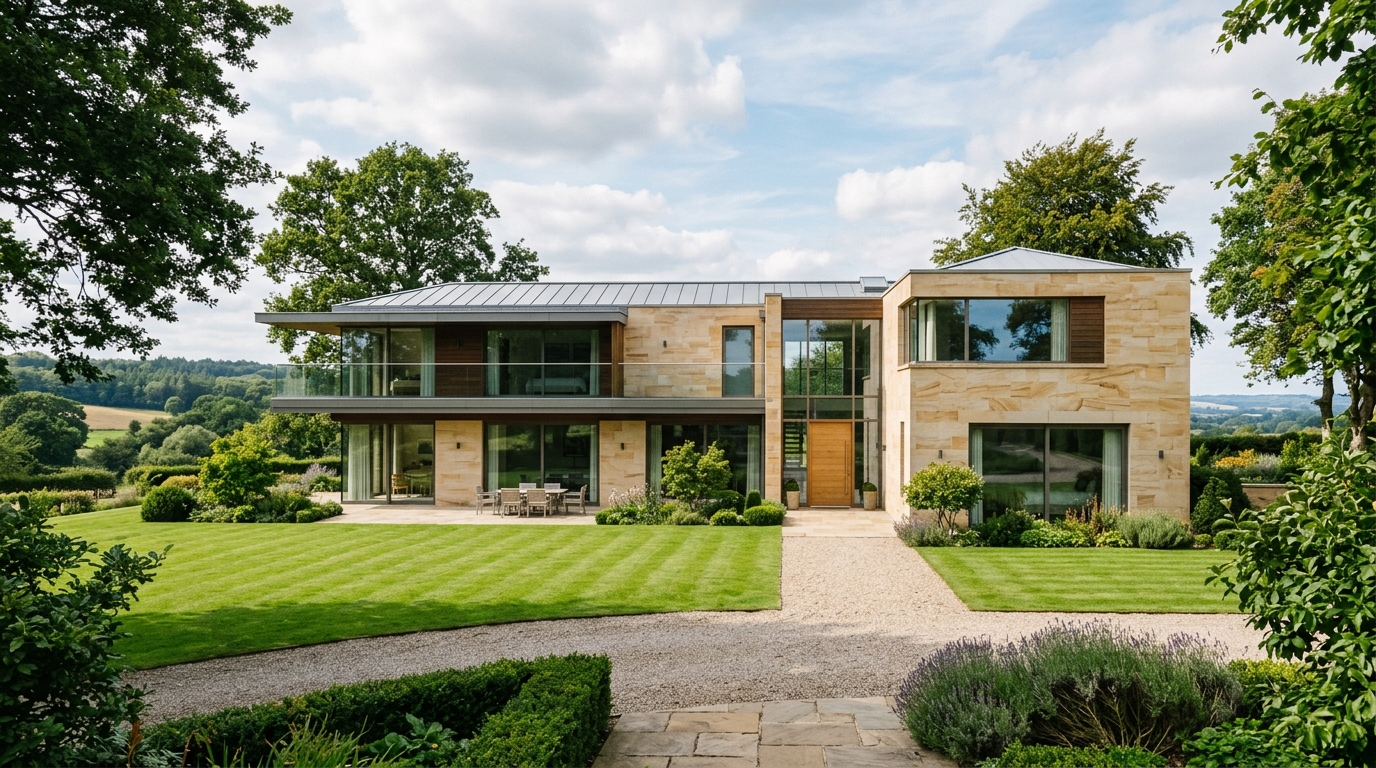 Modern Country Estate Facade Munich